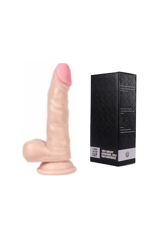 Hızlı Express Xise 17 CM Vantuzlu Gerçekçi Realistik Ten Renkli Dildo