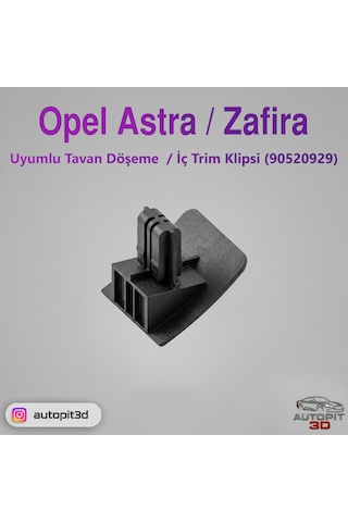 Opel Astra / Zafıra Uyumlu Tavan Döşeme / İç Trım Klipsi 4'lü Paket
