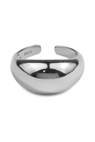 925 Ayar Gümüş Geometrik Unisex Ayarlanabilir Yüzük