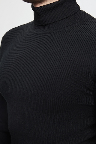 Twn Slim Fit Siyah Rib Örgü Kazak 5ec0606317641 001
