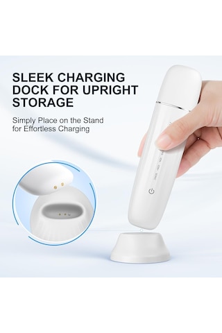 Anlan 6 Sı 1 Arada Ultrasonik Cilt Peeling Cihazı, Su Geçirmez, Ems, Led Işık Terapili Gözenek Temizleyici Masaj Aletleri