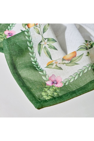 Yeşil Polyester Runner 50x150 Cm