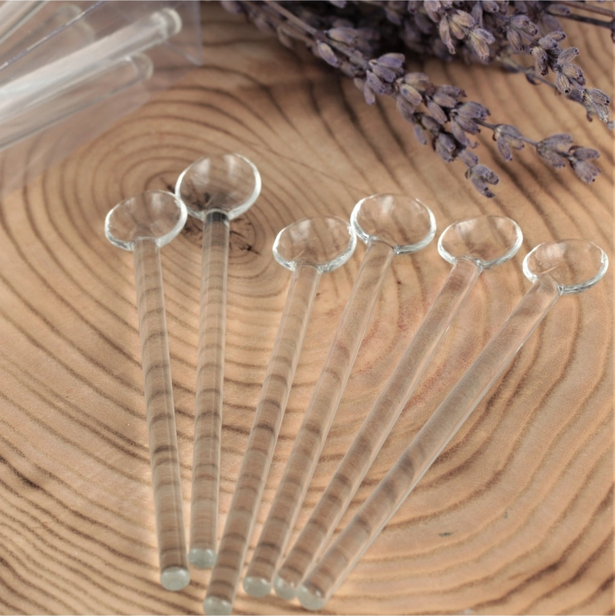 Sade Cam Çay Kaşığı - 12 Kişilik -
