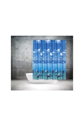 Zethome Tropik Banyo Duş Perdesi 8852 Çift Kanat 2x120x200 Diğer
