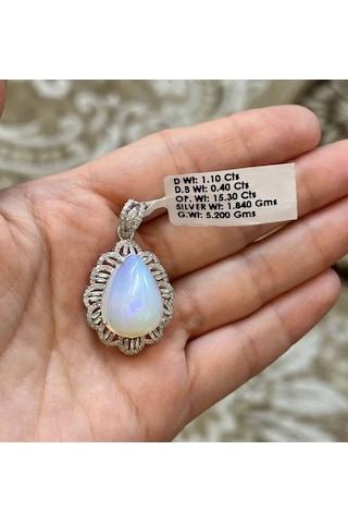 Allahverdi Türkmen Opal Elmas Kolye Ucu 096