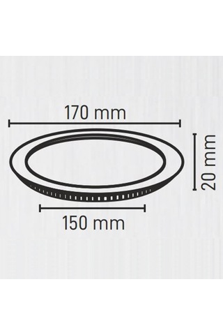 Maxled 12w Siyah Kasa Yuvarlak Sıva Altı Led Panel 3000k Günışığı