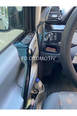 Mercedes Vito Viano 2004-2013 Torpido, Konsol, Trim, Göğüs Kaplama Seti Piano Black Renk