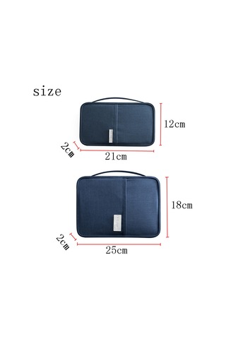 Yifomall Büyük Boy Gezi Pasaport Çantası - Su Geçirmez, Toz Proof, Taşınabilir Kimlik Belgesi Ve Para Çantası - Lacivert