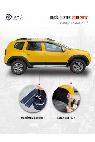 Dacia Duster Uyumlu 2010-2017 Dodik Seti 12 Parça Duster Baskılı