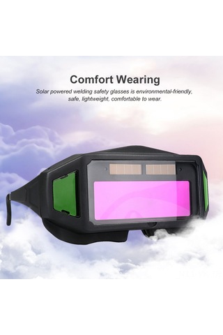 Vkemall Otomatik Kararan Kaynak Gözlüğü - Güneş Enerjili Koruma, Güçlü Çerçeve, Rahat Kullanım