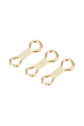 Kangvka Çelik Çelik Oluklu Balık İpi Gözü Sınavcı - 3 Paket 300 Adet - Hafif Dayanıklı - Tatlı/salt Su Uygun - Küçük Boy