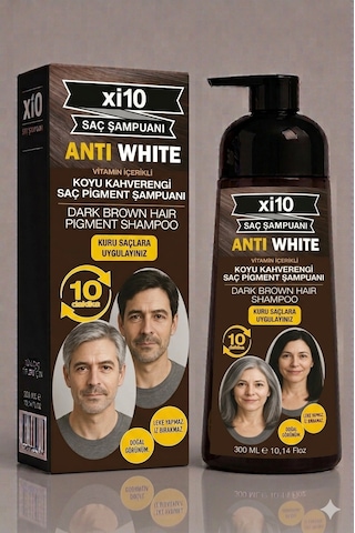 Xi10 Beyaz Kapatıcı Şampuan Dark Brown Xi10 Beyaz Kapatıcı Şampuan Dark Brown