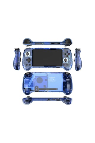 Rg 556 Android Retro El Oyun Konsolu Şeffaf Mavi - 5.48 İnç 1080p Fhd Amoled Ekran Unisoc T820 6nm 8 Gb Ram 128 Gb Manyetik Hall Tetik Ve Joystick Aktif Fan Soğutmalı Ps2 3ds Wii Taşınabilir Konsol