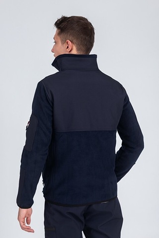 Vatan Tekstil Softshell Erkek Garnili Polar Lacivert