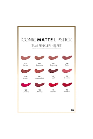 Note Iconic Matte Lipstick 105 Mystick