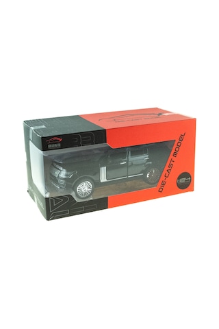 1:24 Ölçek Metal Model Super Suv Çek Bırak Işıklı Sesli Siyah