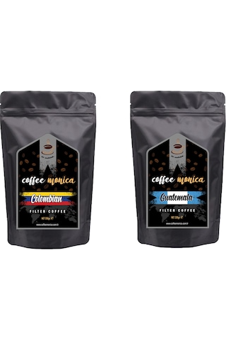 Coffeemonica Colombian + Guatemala Öğütülmüş Filtre Kahve 2 x 250 G Coffeemonica Colombian + Guatemala Öğütülmüş Filtre Kahve 2 x 250 G