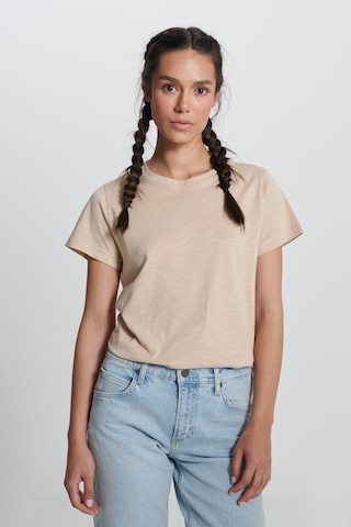 Lee Regular Fit Normal Kesim Bisiklet Yaka Bej Tişört L241644UQ Bej