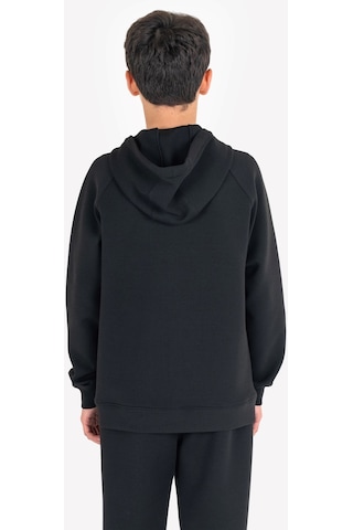 Lescon Siyah Çocuk Fermuarlı Kapüşonlu Sweatshirt 23n-3121