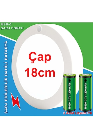 Greentech Şarjlı Hareket Sensörlü Led Aydınlatma / GT-CL05