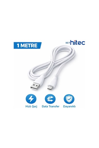 Schitec 70w Usba To Micro Hızlı Data Ve Şarj Kablosu 1m