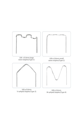Padalink 0.8mm Küçük Dalga 100 Adet Paslanmaz Çelik Kaynak Çivi, Otomobil Tampon Tamiri İçin Dayanıklı Kaynak Aracı