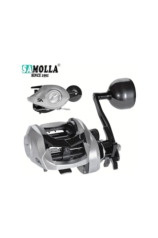 Motion003 Sol El Samolla 1 Adet Baitcasting Makara 64:1 Disli Orani 15kg Maksimum Surukleme Gucu Metal Taban