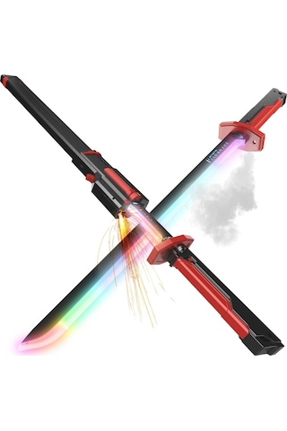 Spark Knife Kıvılcım Duman Çıkaran Metal Çarpışma Sesli Işıklı 80 Cm Işın Kılıcı