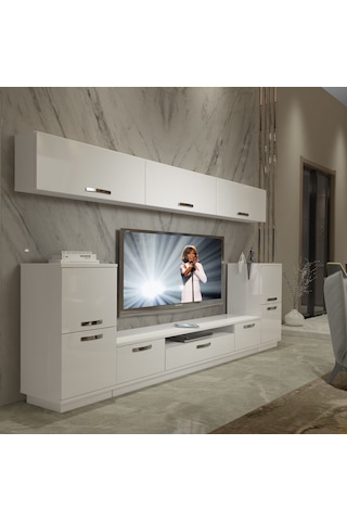 Decoraktiv Trendstyle 9 Slm Tv Ünitesi Tv Sehpası Beyaz