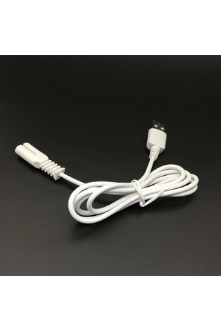 Philips Confu Supor Saç Topu Giyotin İçin 2 Adet Usb Şarj Kablosu Beyaz