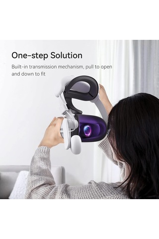 Kıwı Design Konforlu Pilli Sesli Kafa Bandı 6400mah - Quest 2 İle Uyumlu