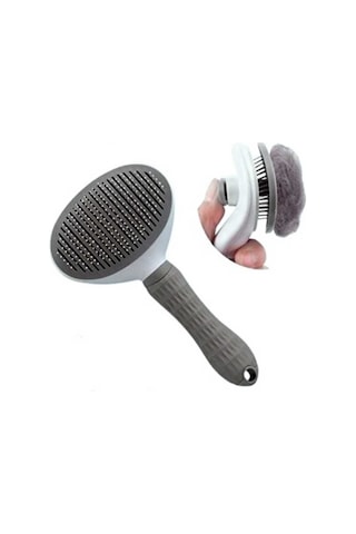 Pet Tarağı Otomatik Temizlenen Tuşlu Evcil Hayvan Fırçası Kedi Köpek Tüy Toplayıcı Tarak