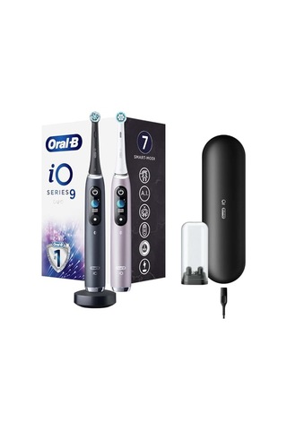 İo - 9 Siyah/pembe 2'li Şarjlı/elektrikli Diş Fırçası Seti Diğer