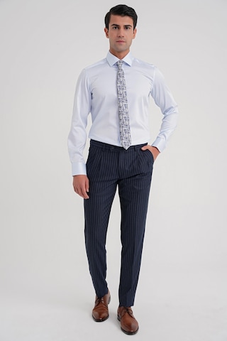 Efor Slim Fit %100 Pamuk Non Iron Kumaş Klasik Mavi Gömlek Gk 734 Mavi