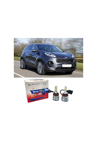 Kia Sportage Led Xenon Uzun Far Ampulü Hb3 Duo Yeni Seri Beyaz 2017+