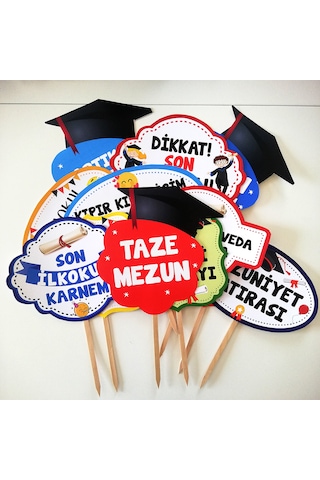 İlkokul Mezuniyet Partisi Konuşma Balonu 12 Adet