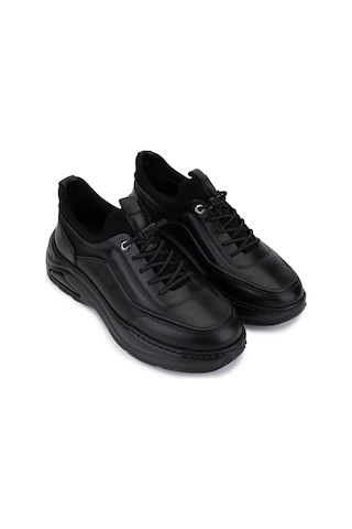 Tamer Tanca Erkek Hakiki Deri Siyah Sneakers & Spor Ayakkabı 298 3138-2527 Erk Ayk Sk25-26 Sıyah Atlas Siyah