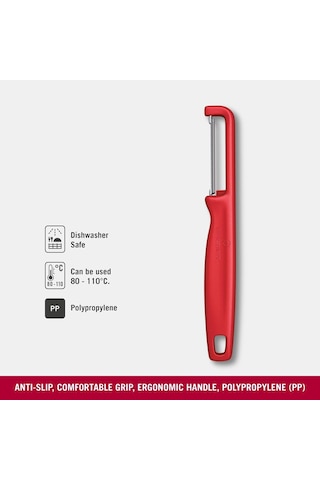 Victorinox Iota Tırtıklı Kenar Çift Taraf Kırmızı Soyacak, 6.0943.1 Genel