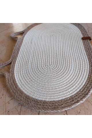 Krem-jüt Evcil Hayvan Mama Paspası, Kedi Mama-su Matı