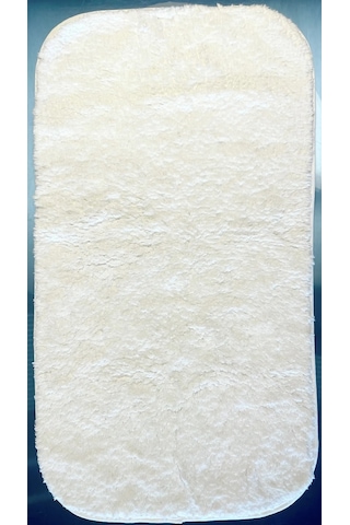 Volga Beyaz Banyo Paspası 50x90 Cm , Duşakabin Önü Paspası Beyaz