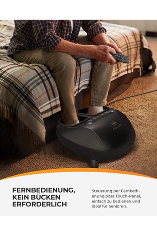 Coococo Isı Ve Uzaktan Kumandalı Elektrikli Ayak Masajı, Sıkıştırmalı Abs Shiatsu Ayak Masajı, Isıtmalı Elektrikli Ayak Masajı, Ayak Masajı, Kadınlar Ve Erkekler İçin Hediye