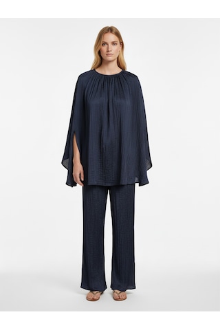Xint Lacivert Formunu Koruyan Oversize Pantolon 201328