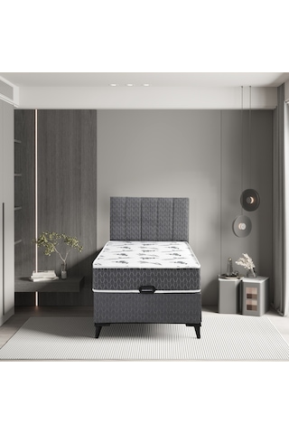 Luna Comfort Tek Kişilik Yatak Baza Başlık Set 3'lü Set Konuma Özel Teslimat 100 x 200 CM