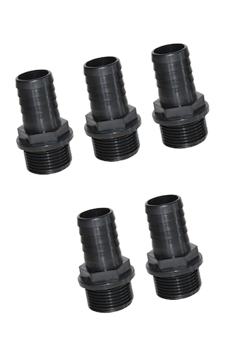 Plastik Hortum Ucu Rekor Bağlantısı 3/4" - 5 Adet