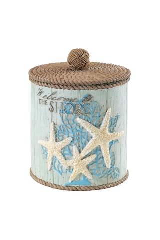 Avanti Linens Countertop Beachcomber Collection Pamuk, Kapalı Kavanoz, Çok Renkli