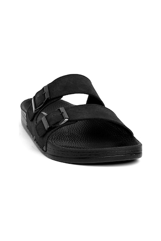 Pierre Cardin Pc-7038 Erkek Düz Terlik Siyah-siyah Siyah