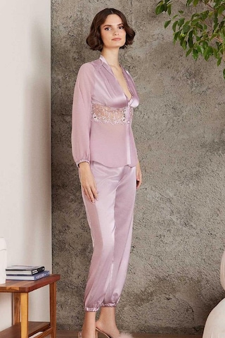 Pierre Cardin 6005 Kadın Saten Dantelli 6'lı Set-rose Rose