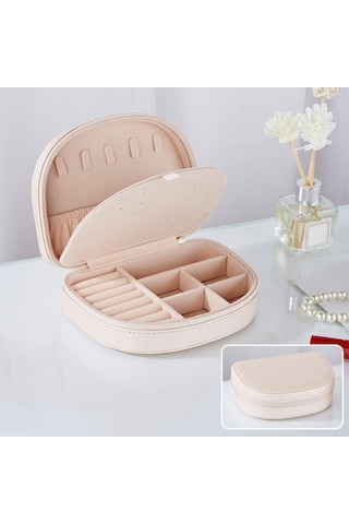 Homyl Küçük Mücevher Kutusu Organizatör Yüzük Kayısı Kayısı