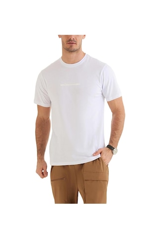 Columbia Csc Bar Split Graphic Kısa Kollu Erkek T-shirt Beyaz Cs0121-100 001