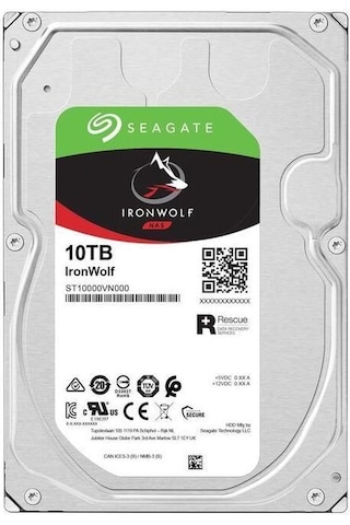 Seagate Ironwolf 10tb 7200rpm 256mb Sata3 St10000vn000 Nas Hdd Resmi Disti Garantili Diğer